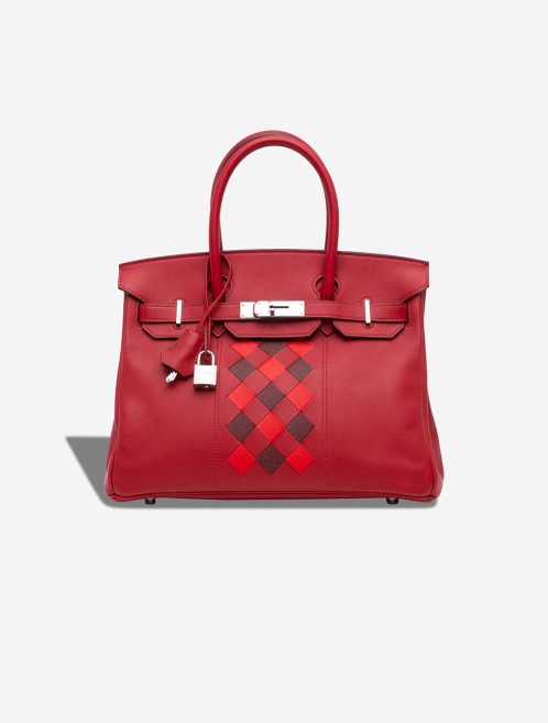 Hermès Birkin Tressage 30 Swift Rouge Piment / Rouge de Coeur / Rouge H Front | Sell your designer bag