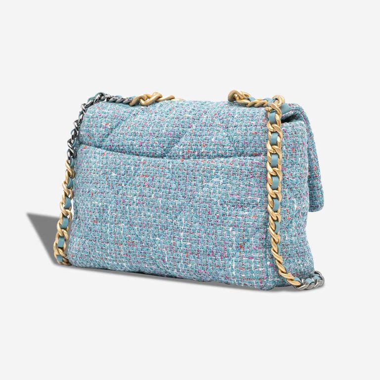 Chanel 19 Large Flap Bag Tweed Blue | Sell your designer bag