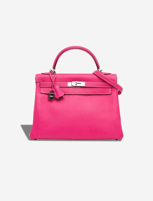 Hermès Kelly 32 Epsom Rose Tyrien Front | Sell your designer bag