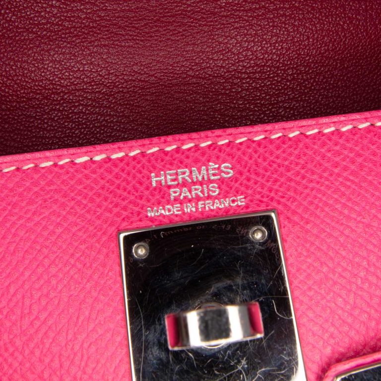 Hermès Kelly 32 Epsom Rose Tyrien Logo | Sell your designer bag