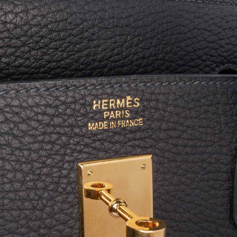 Hermès Birkin 40 Togo Black Front | Sell your designer bag