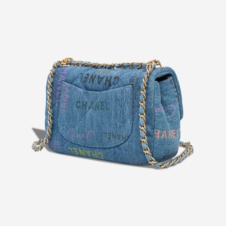 Chanel Mood Flap Bag Mini Rectangular Denim Blue / Multicolour | Sell your designer bag