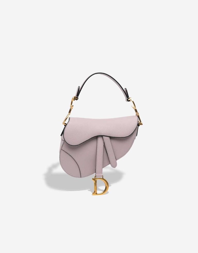 Dior Saddle Mini Calf Lilac Front | Sell your designer bag