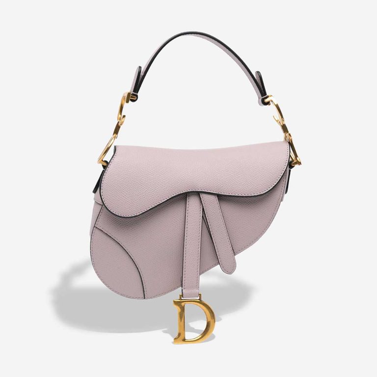 Dior Saddle Mini Calf Lilac Front | Sell your designer bag