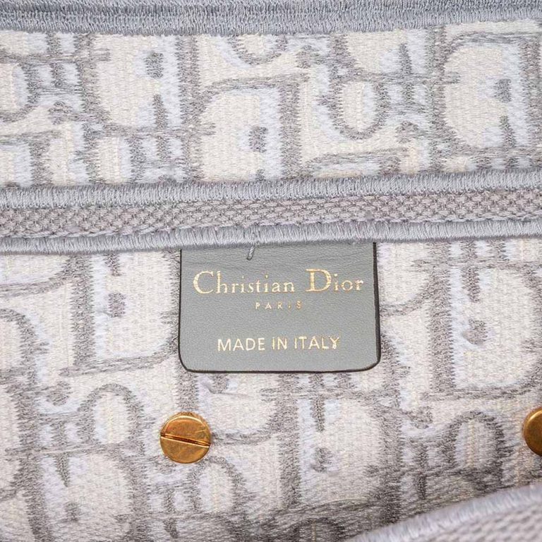 Dior Saddle Medium Oblique Canvas Grey Logo | Sell your designer bag