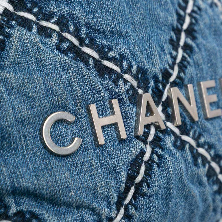 Chanel 22 Mini Denim Blue Closing System | Sell your designer bag