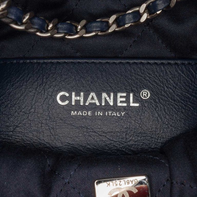 Chanel 22 Mini Denim Blue Logo | Sell your designer bag