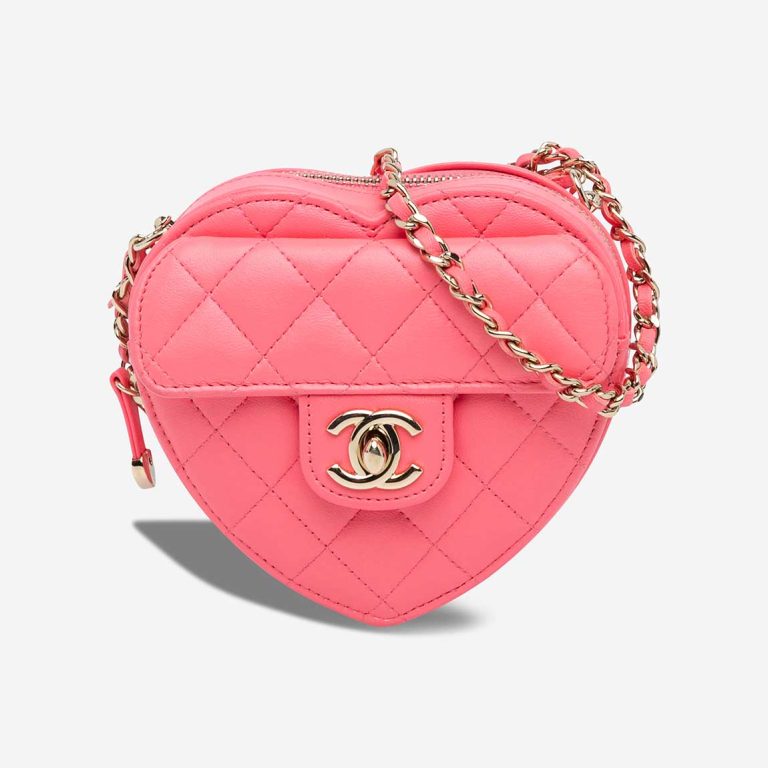 Chanel Timeless Heart Small Lamb Pink Front | Sell your designer bag